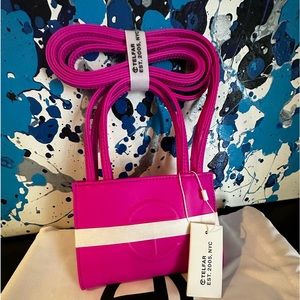 Brand New. TELFAR Azalea Pink - SMALL shopping bag. Authentic. New with tags..